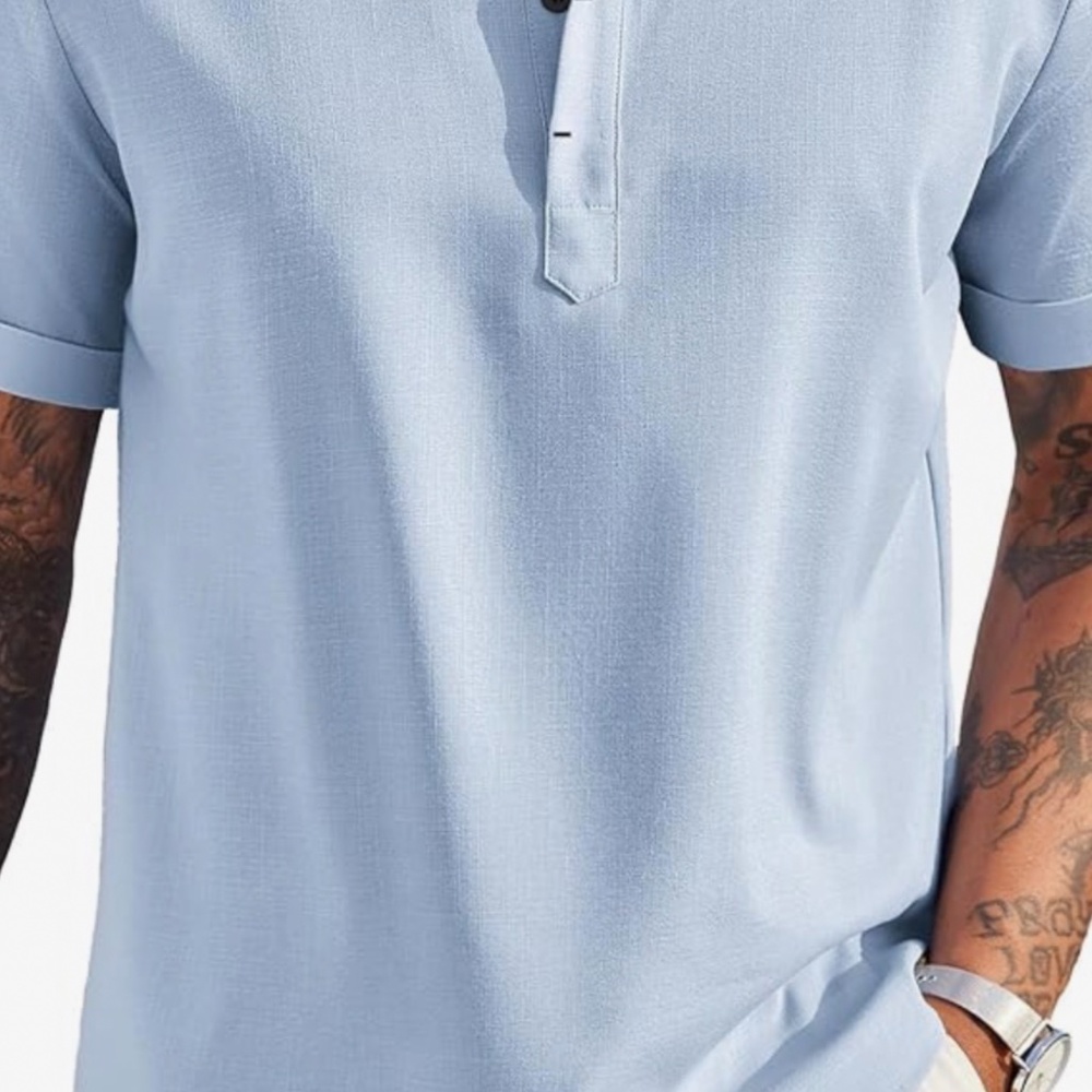 COOFANDY  Style Made Simple, Men , Large , Baby Blue, Great 4 Father’s Day